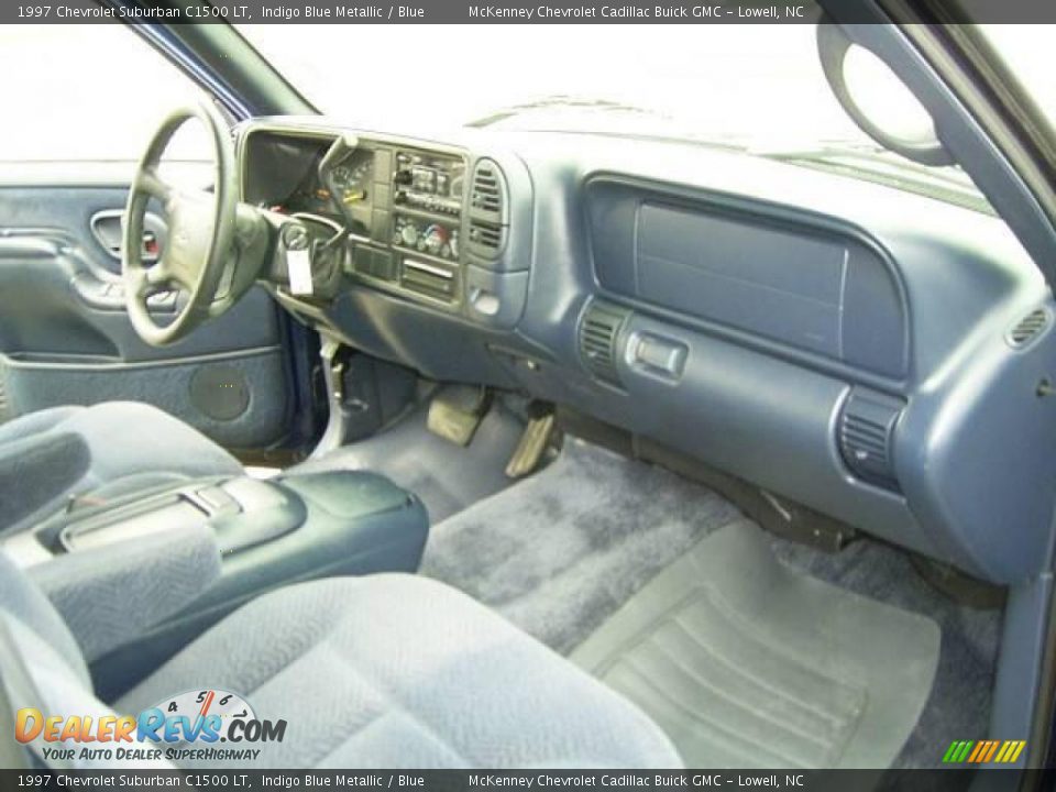 1997 Chevrolet Suburban C1500 LT Indigo Blue Metallic / Blue Photo #16
