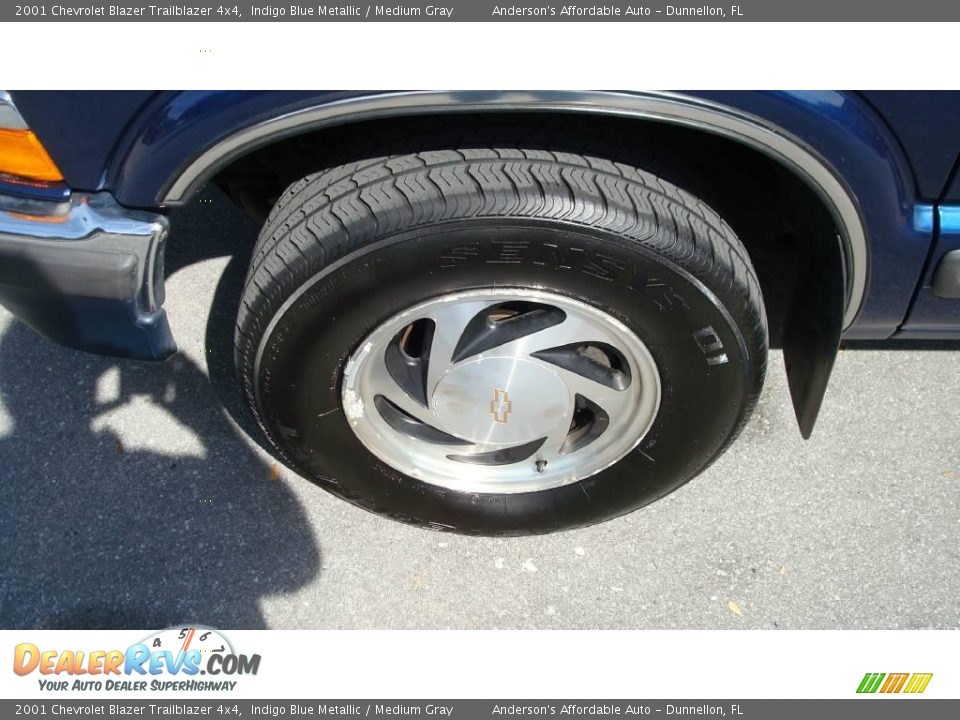 2001 Chevrolet Blazer Trailblazer 4x4 Indigo Blue Metallic / Medium Gray Photo #9