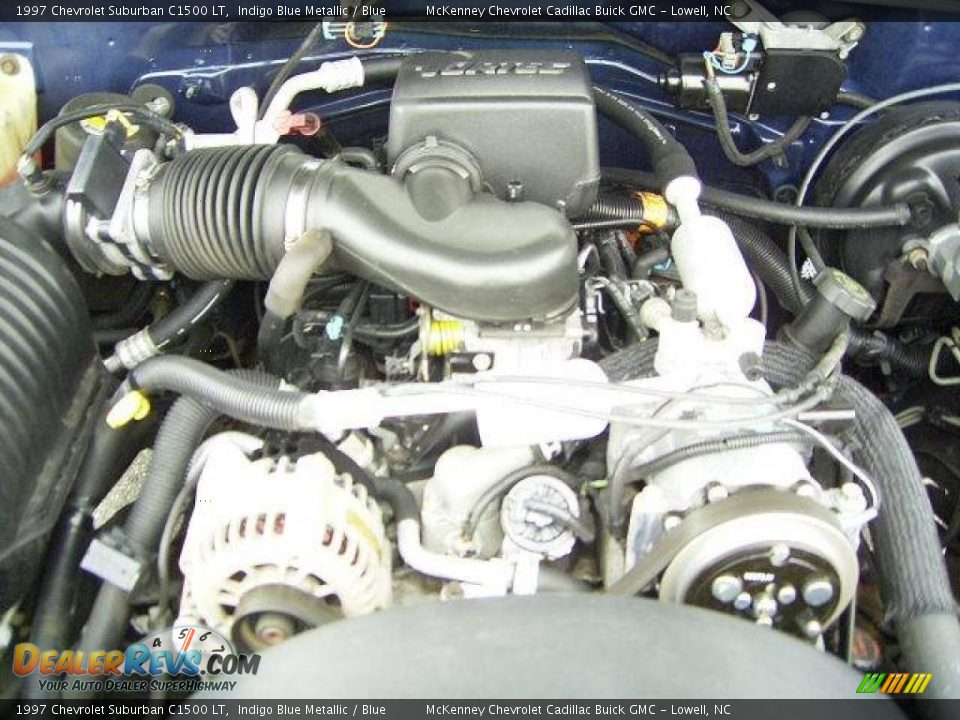 1997 Chevrolet Suburban C1500 LT Indigo Blue Metallic / Blue Photo #21