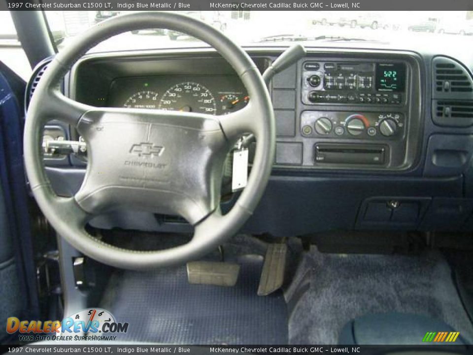 1997 Chevrolet Suburban C1500 LT Indigo Blue Metallic / Blue Photo #22
