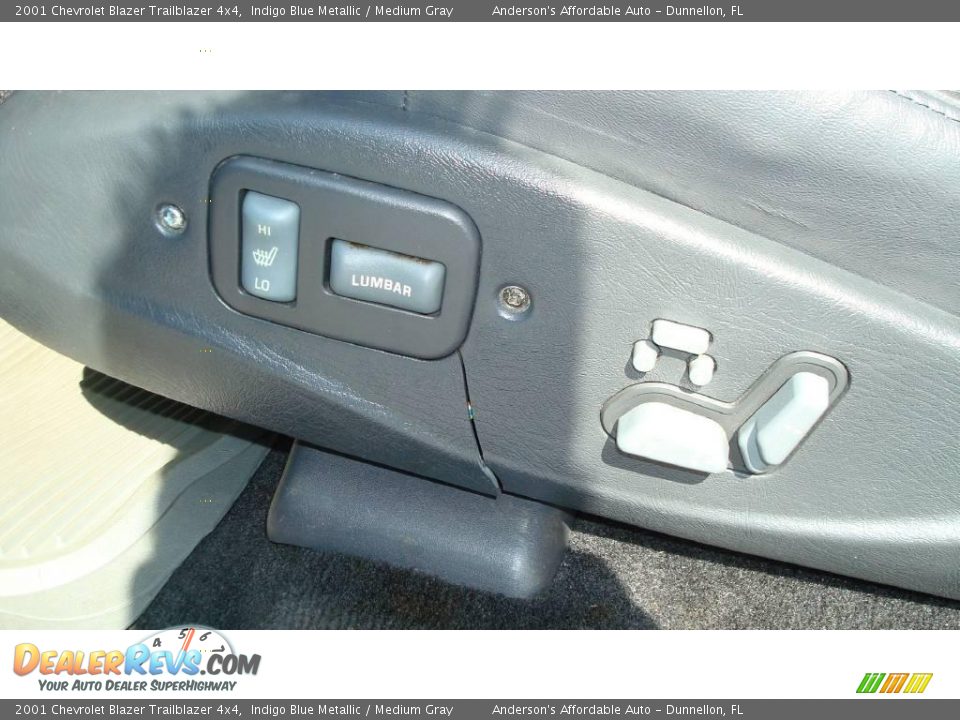 2001 Chevrolet Blazer Trailblazer 4x4 Indigo Blue Metallic / Medium Gray Photo #12