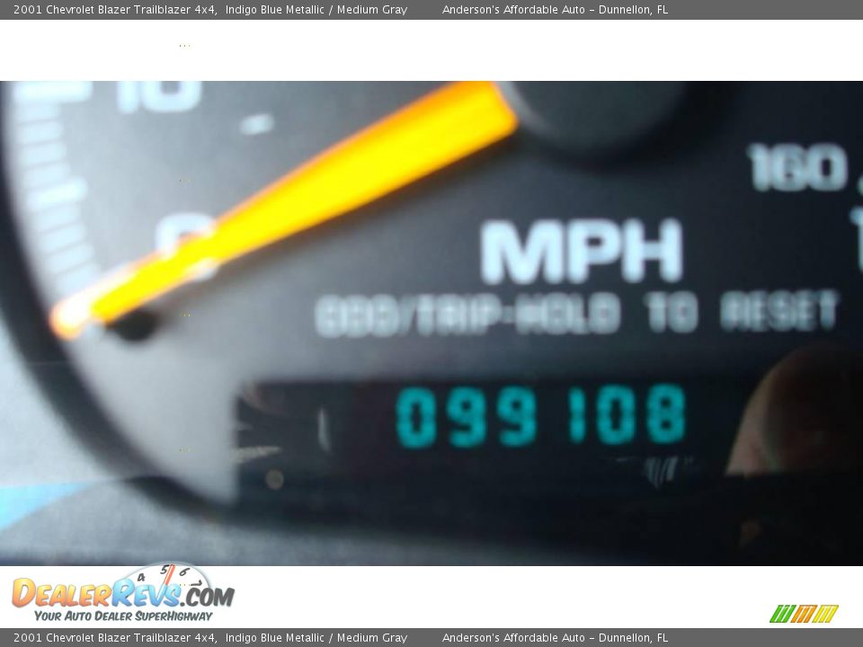 2001 Chevrolet Blazer Trailblazer 4x4 Indigo Blue Metallic / Medium Gray Photo #14