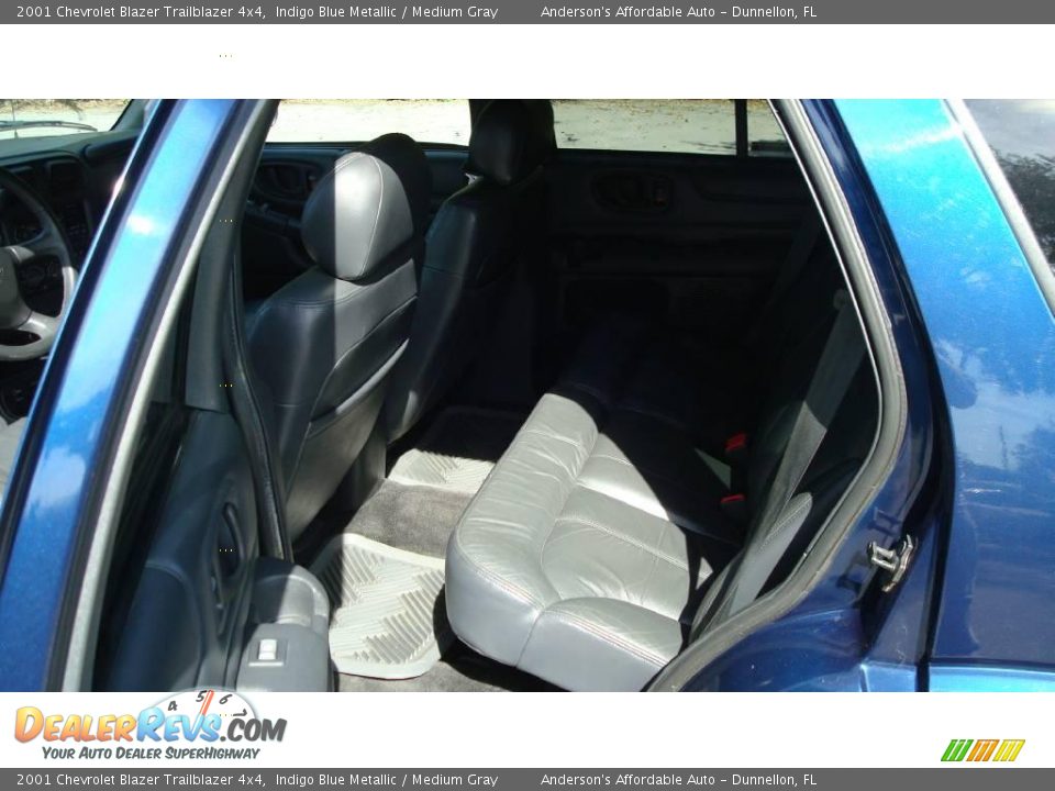 2001 Chevrolet Blazer Trailblazer 4x4 Indigo Blue Metallic / Medium Gray Photo #22
