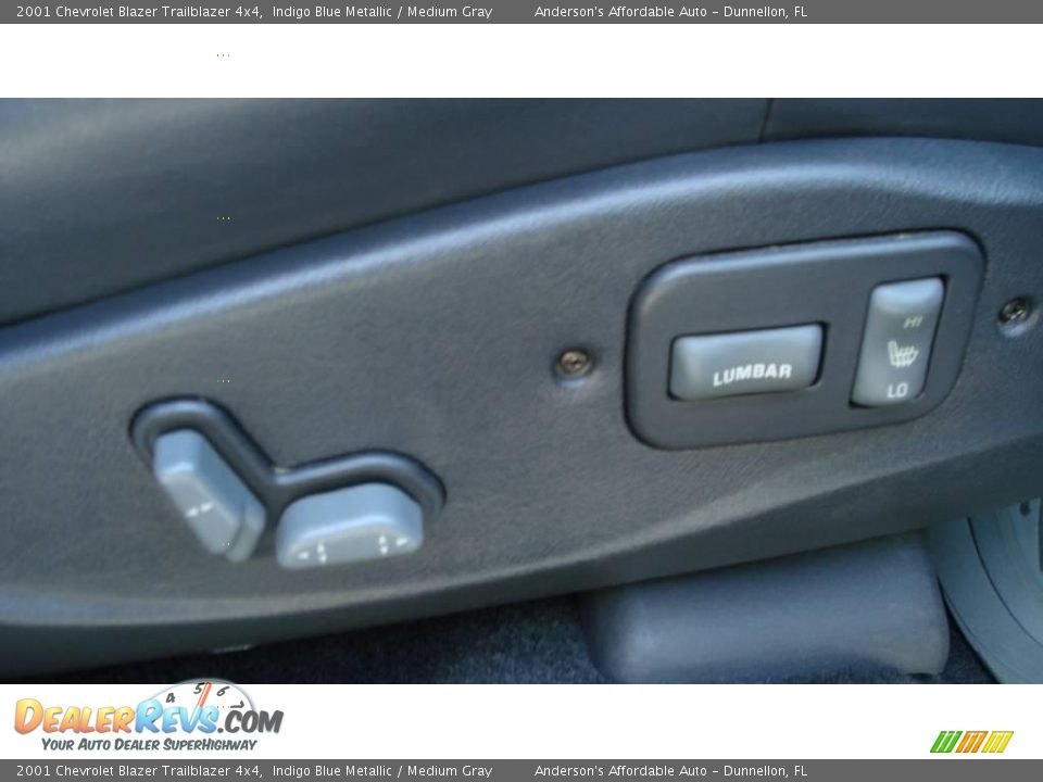 2001 Chevrolet Blazer Trailblazer 4x4 Indigo Blue Metallic / Medium Gray Photo #25