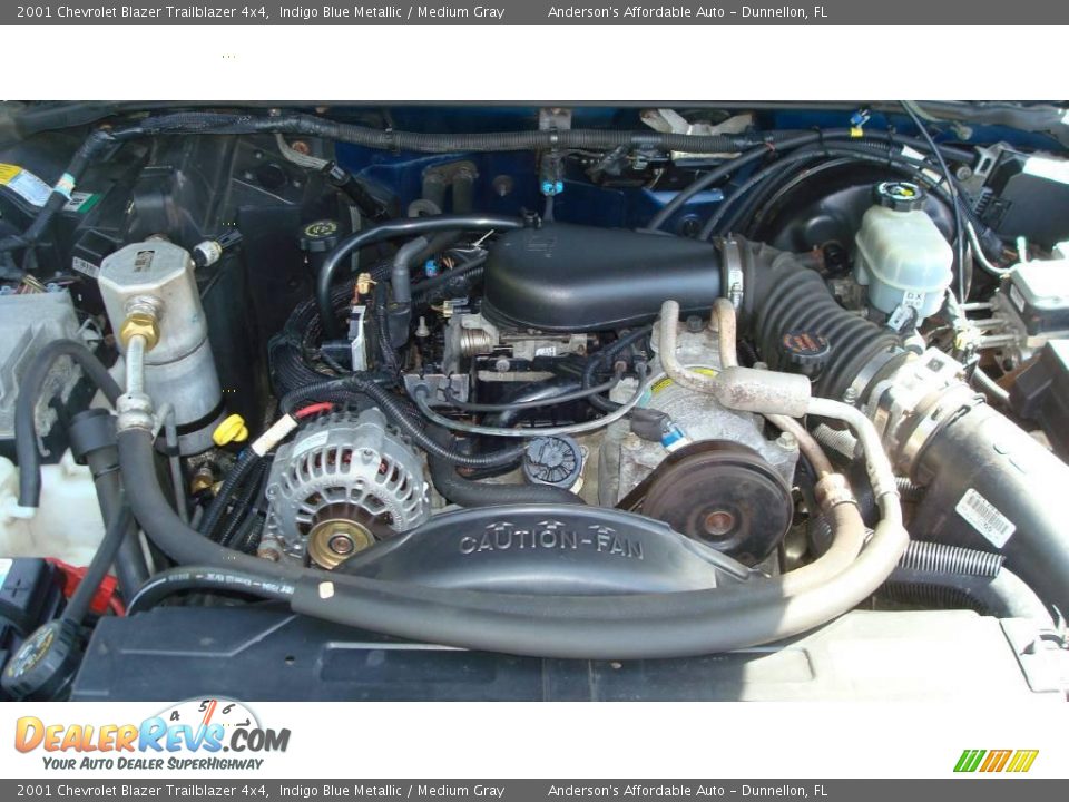 2001 Chevrolet Blazer Trailblazer 4x4 Indigo Blue Metallic / Medium Gray Photo #29