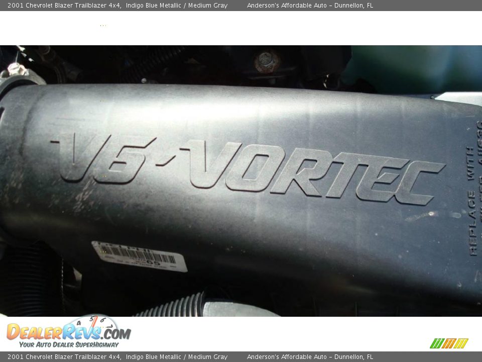 2001 Chevrolet Blazer Trailblazer 4x4 Indigo Blue Metallic / Medium Gray Photo #32