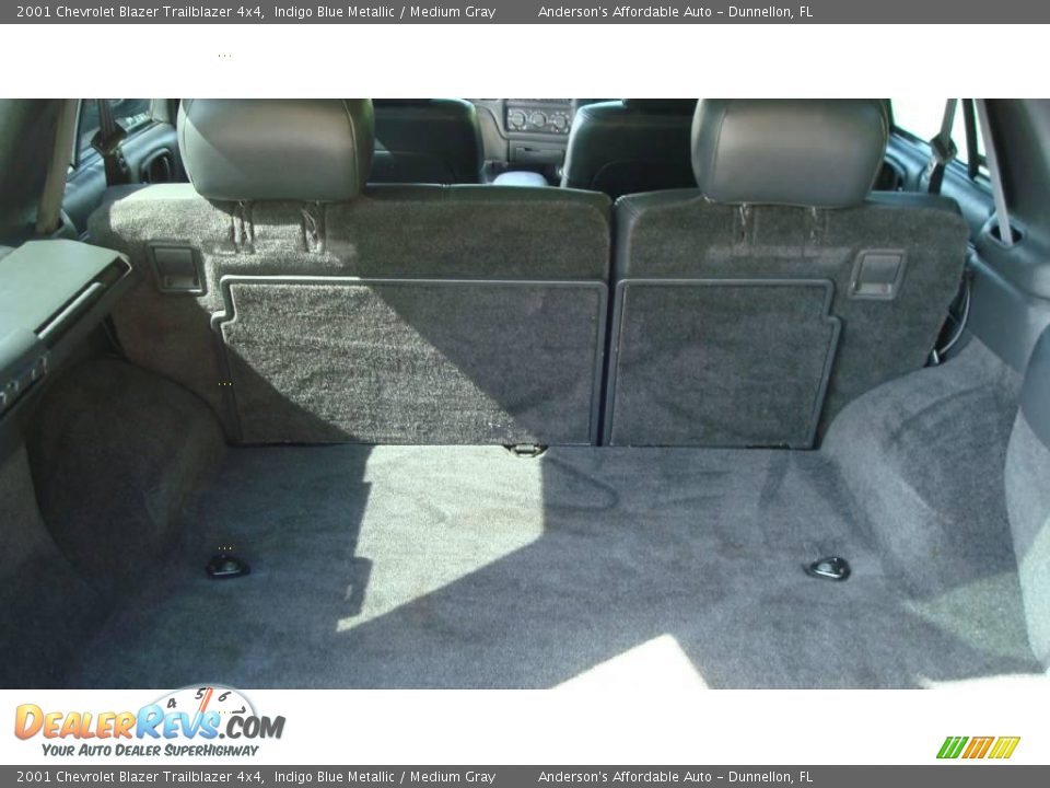 2001 Chevrolet Blazer Trailblazer 4x4 Indigo Blue Metallic / Medium Gray Photo #35