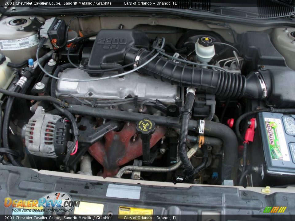 2001 Chevrolet Cavalier Coupe Sandrift Metallic / Graphite Photo #25