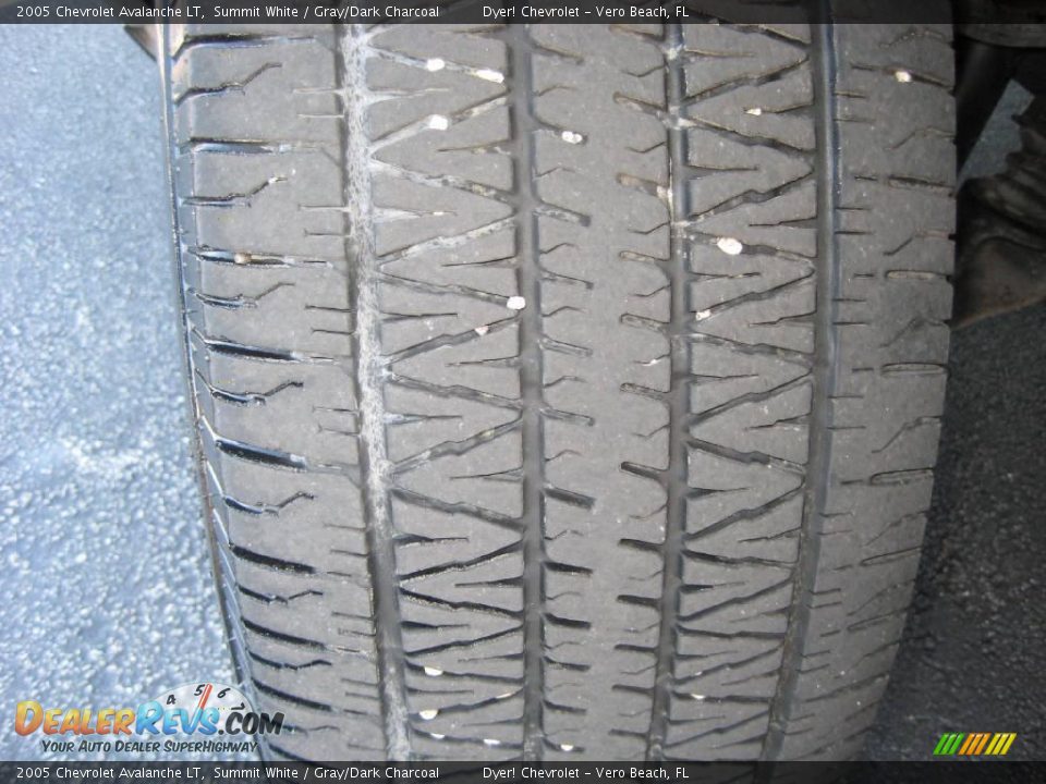 2005 Chevrolet Avalanche LT Summit White / Gray/Dark Charcoal Photo #11