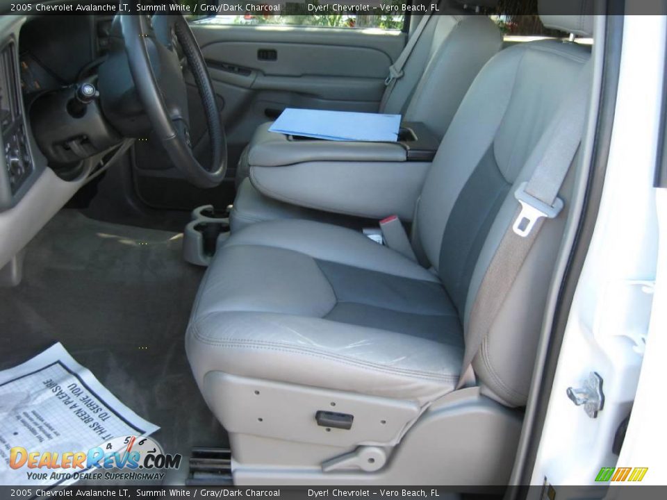 2005 Chevrolet Avalanche LT Summit White / Gray/Dark Charcoal Photo #13