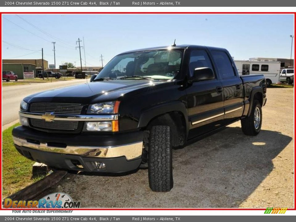 2004 Chevrolet Silverado 1500 Z71 Crew Cab 4x4 Black / Tan Photo #1