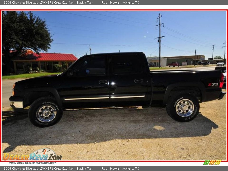2004 Chevrolet Silverado 1500 Z71 Crew Cab 4x4 Black / Tan Photo #2