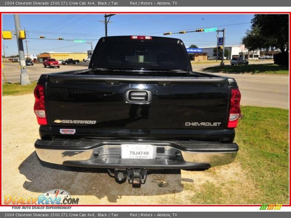 2004 Chevrolet Silverado 1500 Z71 Crew Cab 4x4 Black / Tan Photo #4