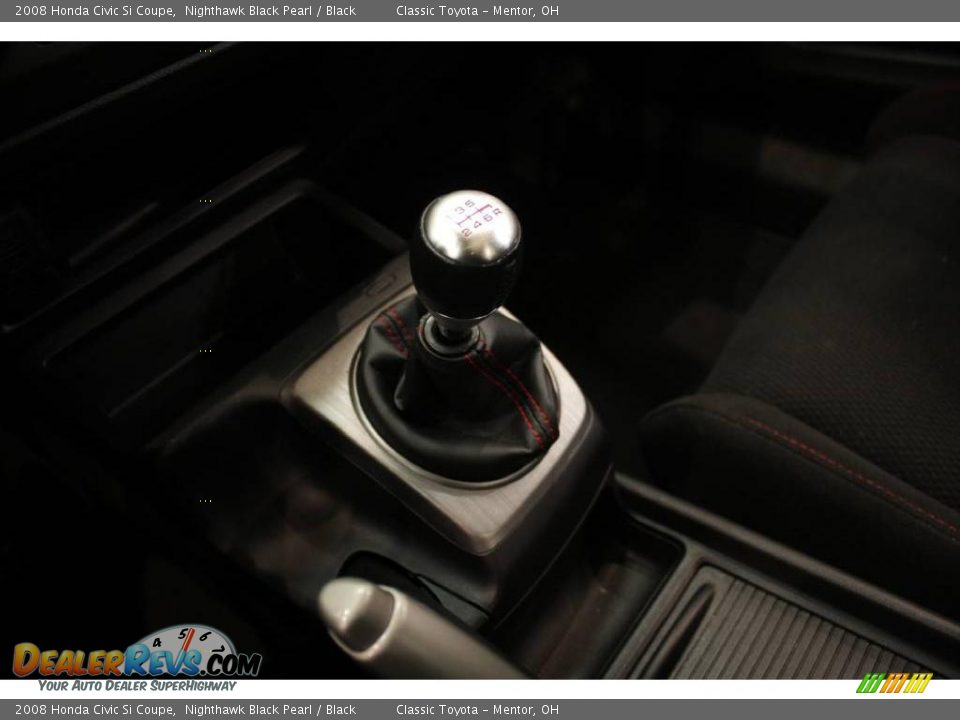 2008 Honda Civic Si Coupe Nighthawk Black Pearl / Black Photo #14