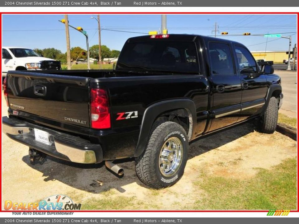 2004 Chevrolet Silverado 1500 Z71 Crew Cab 4x4 Black / Tan Photo #7