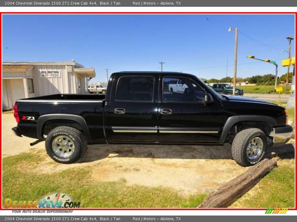 2004 Chevrolet Silverado 1500 Z71 Crew Cab 4x4 Black / Tan Photo #8
