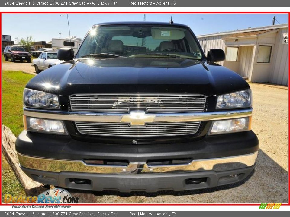 2004 Chevrolet Silverado 1500 Z71 Crew Cab 4x4 Black / Tan Photo #10