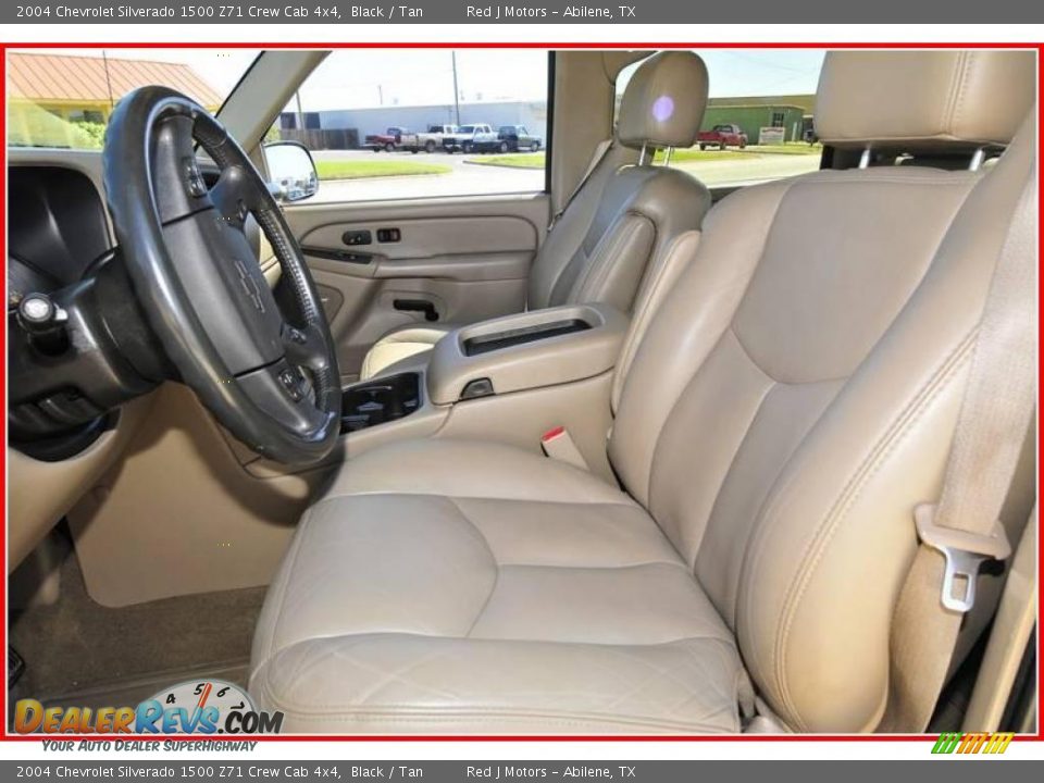 2004 Chevrolet Silverado 1500 Z71 Crew Cab 4x4 Black / Tan Photo #12