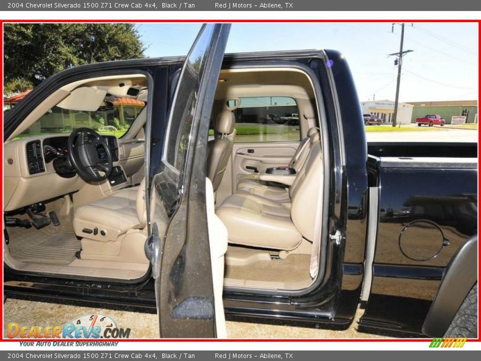 2004 Chevrolet Silverado 1500 Z71 Crew Cab 4x4 Black / Tan Photo #17