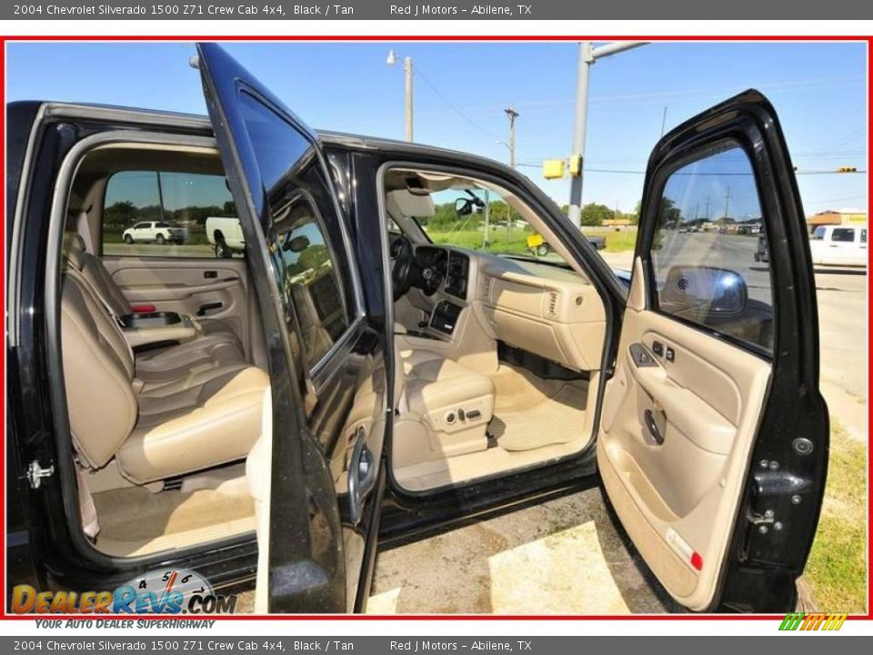2004 Chevrolet Silverado 1500 Z71 Crew Cab 4x4 Black / Tan Photo #20