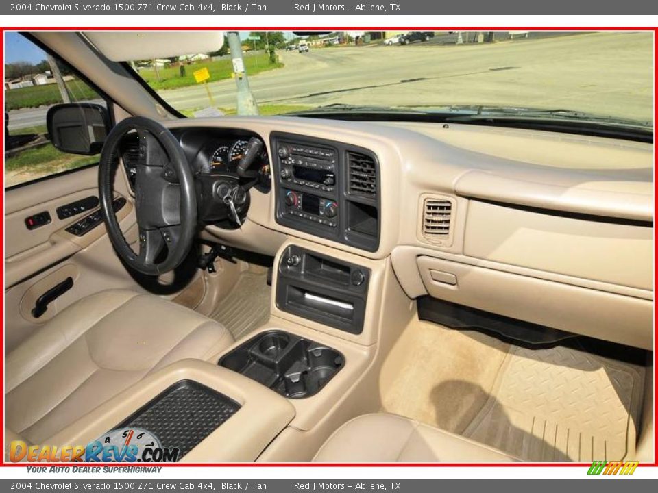 2004 Chevrolet Silverado 1500 Z71 Crew Cab 4x4 Black / Tan Photo #21