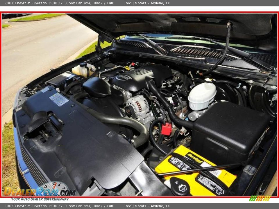 2004 Chevrolet Silverado 1500 Z71 Crew Cab 4x4 Black / Tan Photo #24