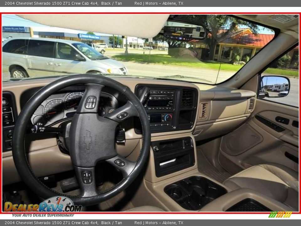 2004 Chevrolet Silverado 1500 Z71 Crew Cab 4x4 Black / Tan Photo #25