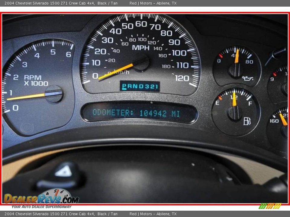 2004 Chevrolet Silverado 1500 Z71 Crew Cab 4x4 Black / Tan Photo #31