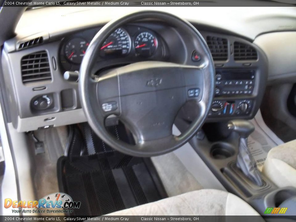 2004 Chevrolet Monte Carlo LS Galaxy Silver Metallic / Medium Gray Photo #14