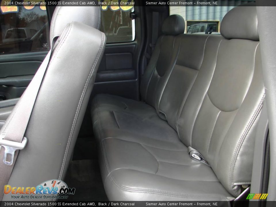 2004 Chevrolet Silverado 1500 SS Extended Cab AWD Black / Dark Charcoal Photo #8