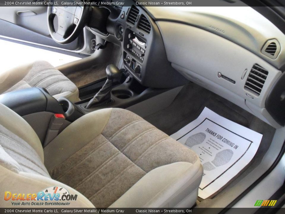 2004 Chevrolet Monte Carlo LS Galaxy Silver Metallic / Medium Gray Photo #16