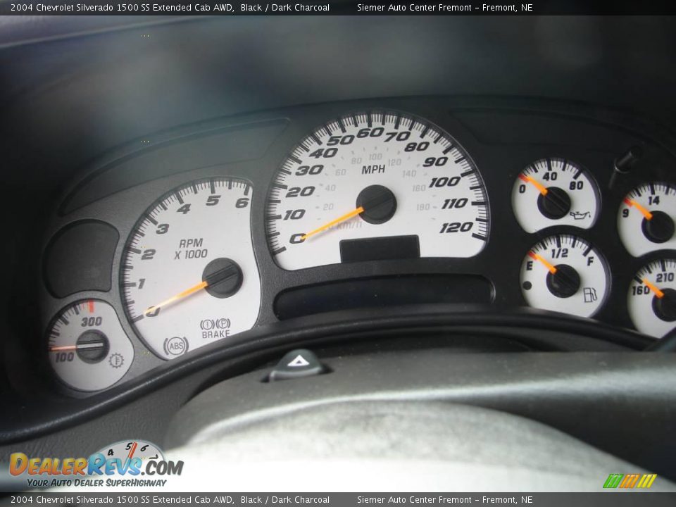 2004 Chevrolet Silverado 1500 SS Extended Cab AWD Black / Dark Charcoal Photo #14