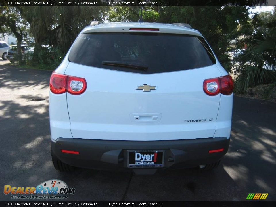 2010 Chevrolet Traverse LT Summit White / Cashmere Photo #6