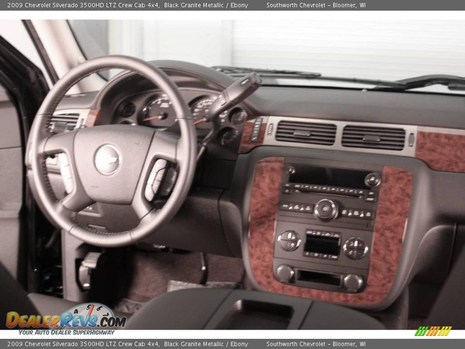2009 Chevrolet Silverado 3500HD LTZ Crew Cab 4x4 Black Granite Metallic / Ebony Photo #6