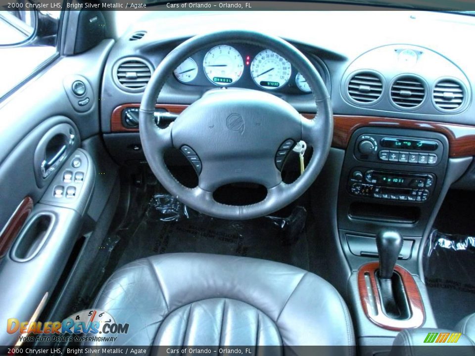 2000 Chrysler LHS Bright Silver Metallic / Agate Photo #23