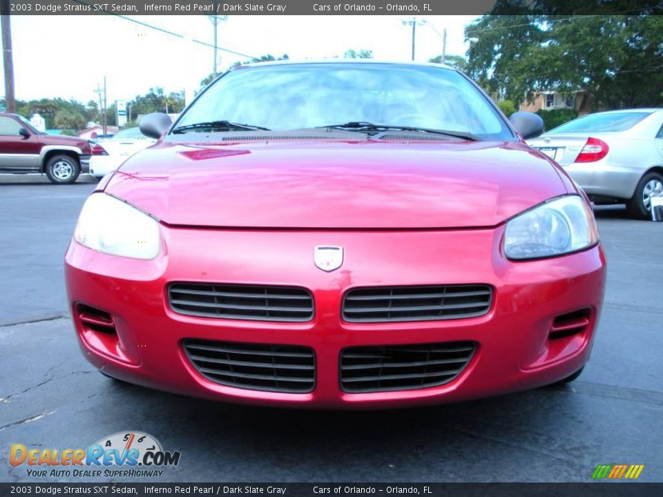 2003 Dodge Stratus SXT Sedan Inferno Red Pearl / Dark Slate Gray Photo #2