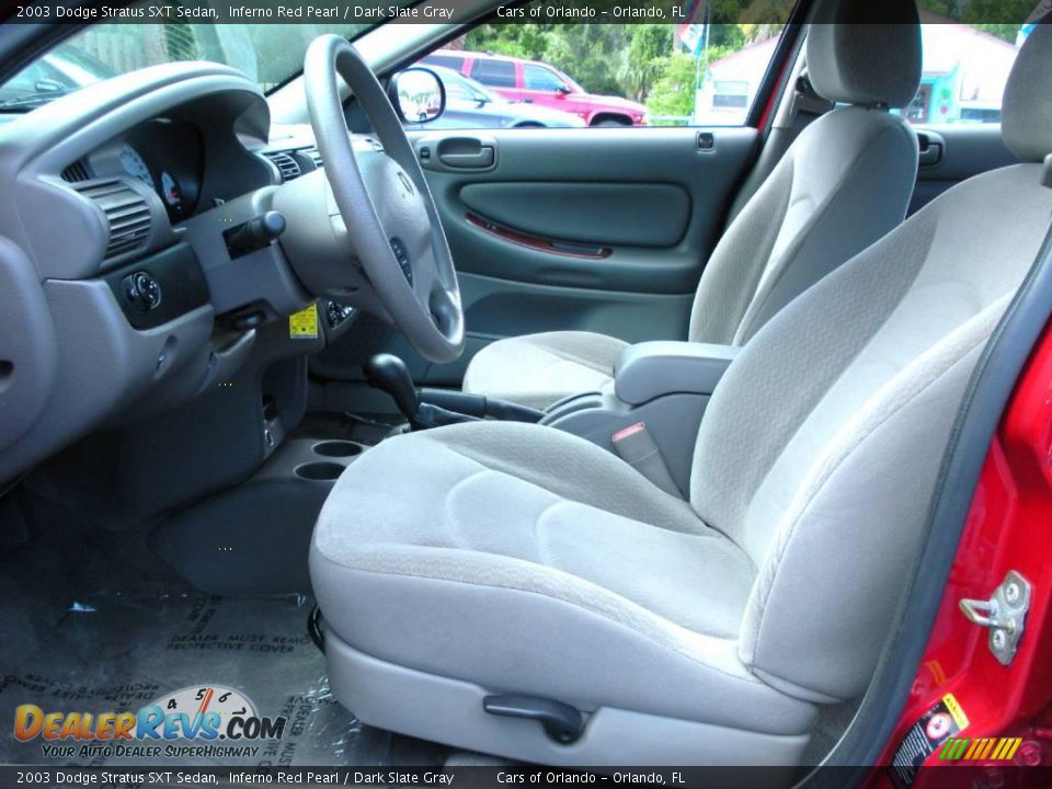 2003 Dodge Stratus SXT Sedan Inferno Red Pearl / Dark Slate Gray Photo #14