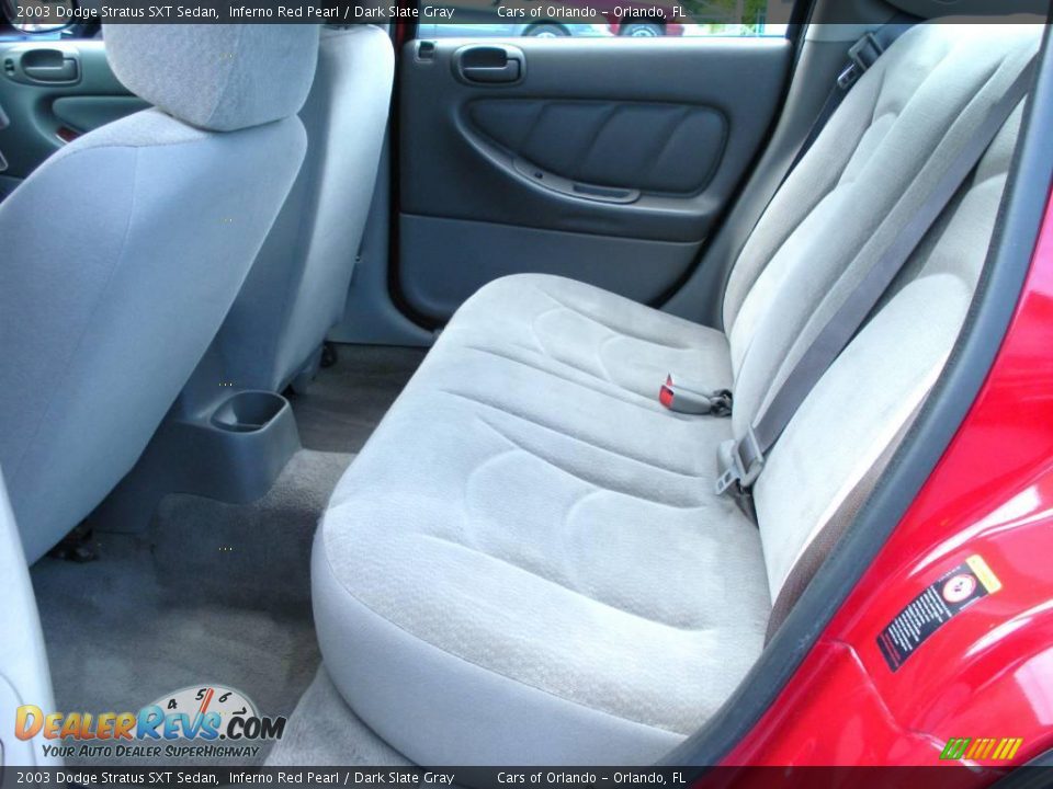 2003 Dodge Stratus SXT Sedan Inferno Red Pearl / Dark Slate Gray Photo #16