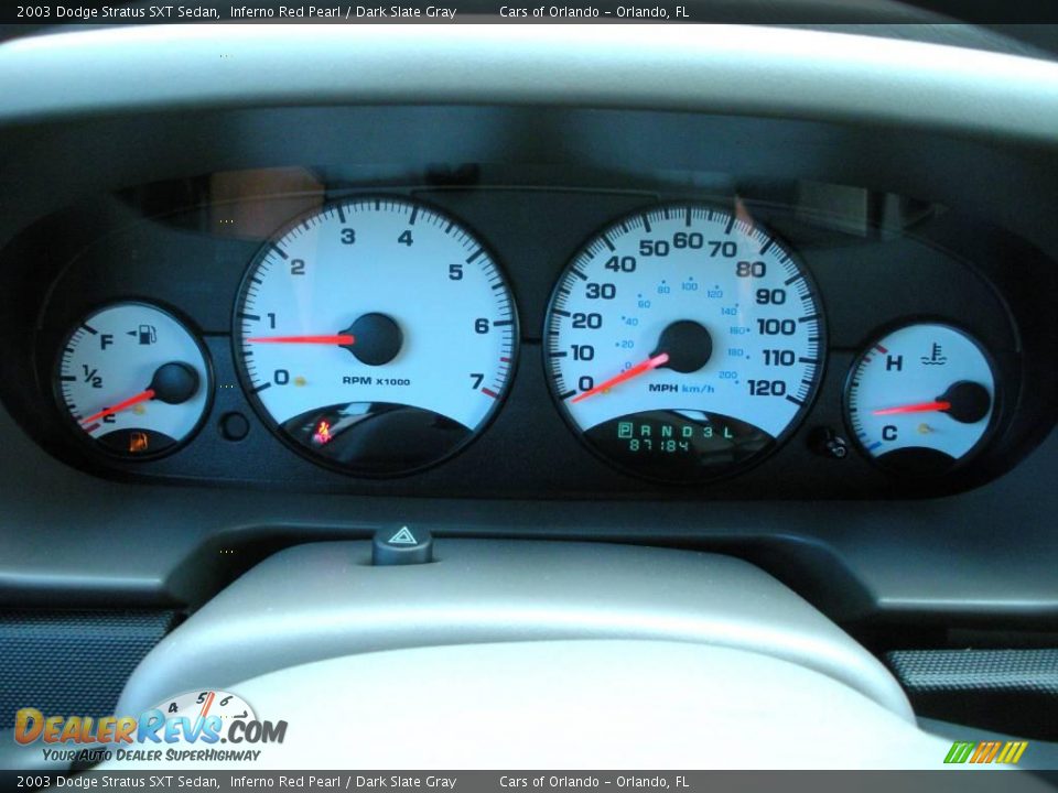 2003 Dodge Stratus SXT Sedan Inferno Red Pearl / Dark Slate Gray Photo #24