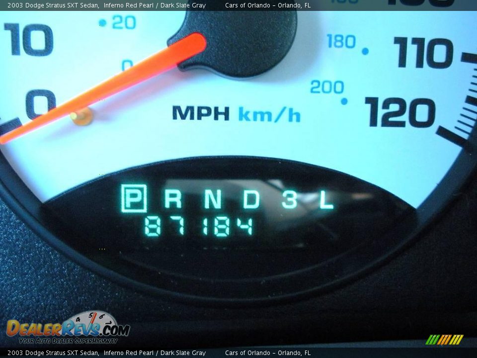 2003 Dodge Stratus SXT Sedan Inferno Red Pearl / Dark Slate Gray Photo #25