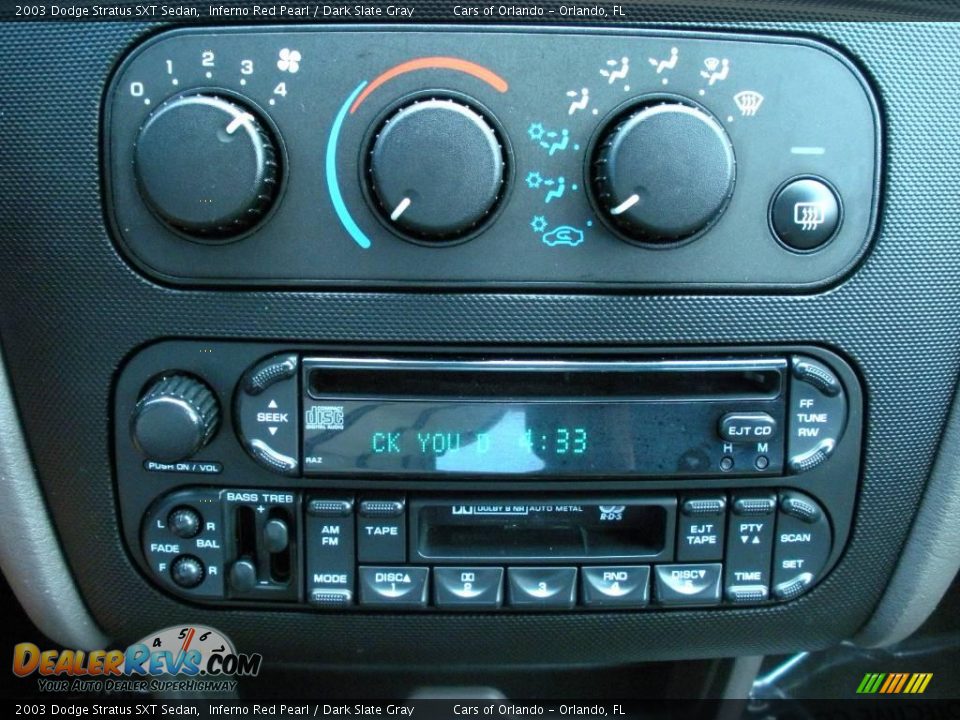 2003 Dodge Stratus SXT Sedan Inferno Red Pearl / Dark Slate Gray Photo #26