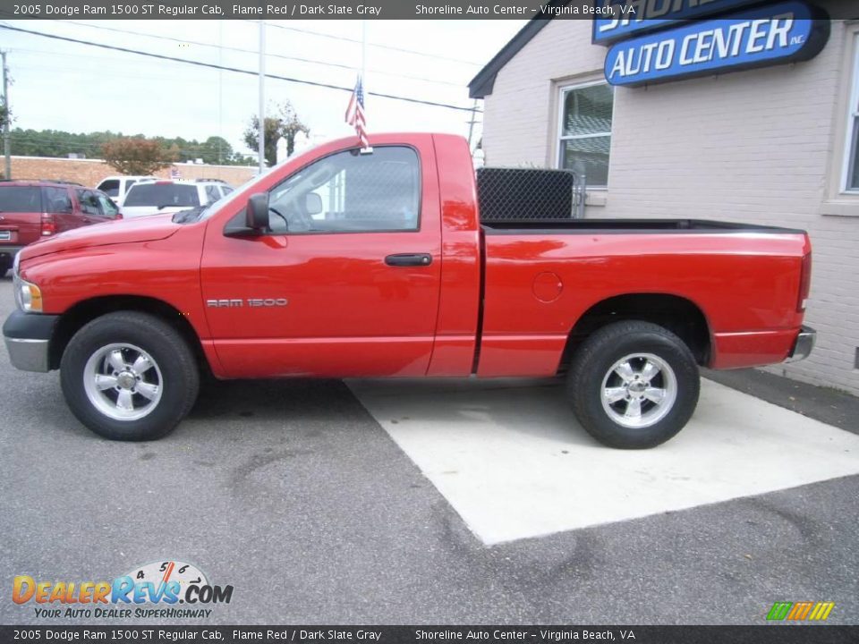 2005 Dodge Ram 1500 ST Regular Cab Flame Red / Dark Slate Gray Photo #3
