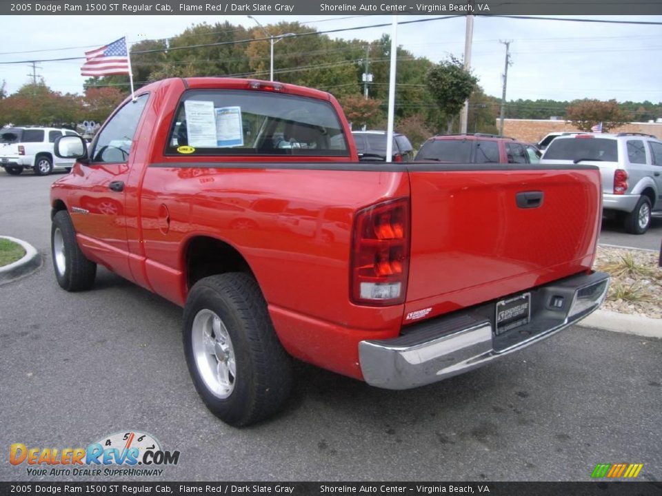 2005 Dodge Ram 1500 ST Regular Cab Flame Red / Dark Slate Gray Photo #4