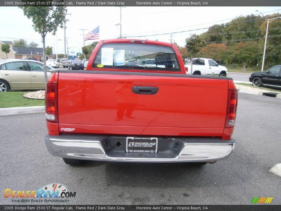 2005 Dodge Ram 1500 ST Regular Cab Flame Red / Dark Slate Gray Photo #5