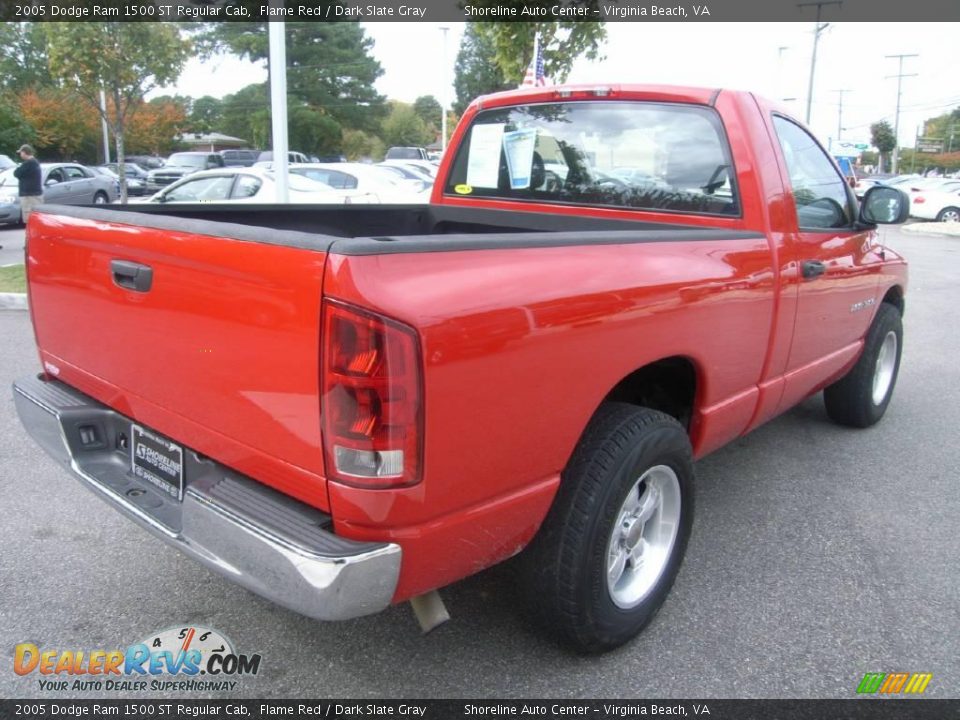 2005 Dodge Ram 1500 ST Regular Cab Flame Red / Dark Slate Gray Photo #8