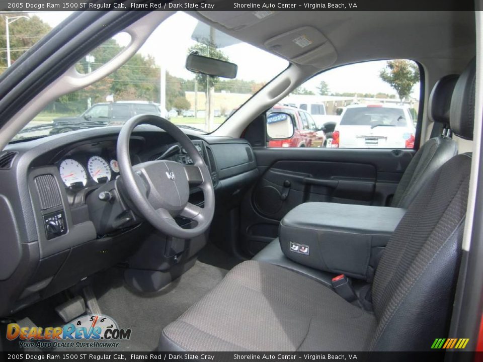 2005 Dodge Ram 1500 ST Regular Cab Flame Red / Dark Slate Gray Photo #15