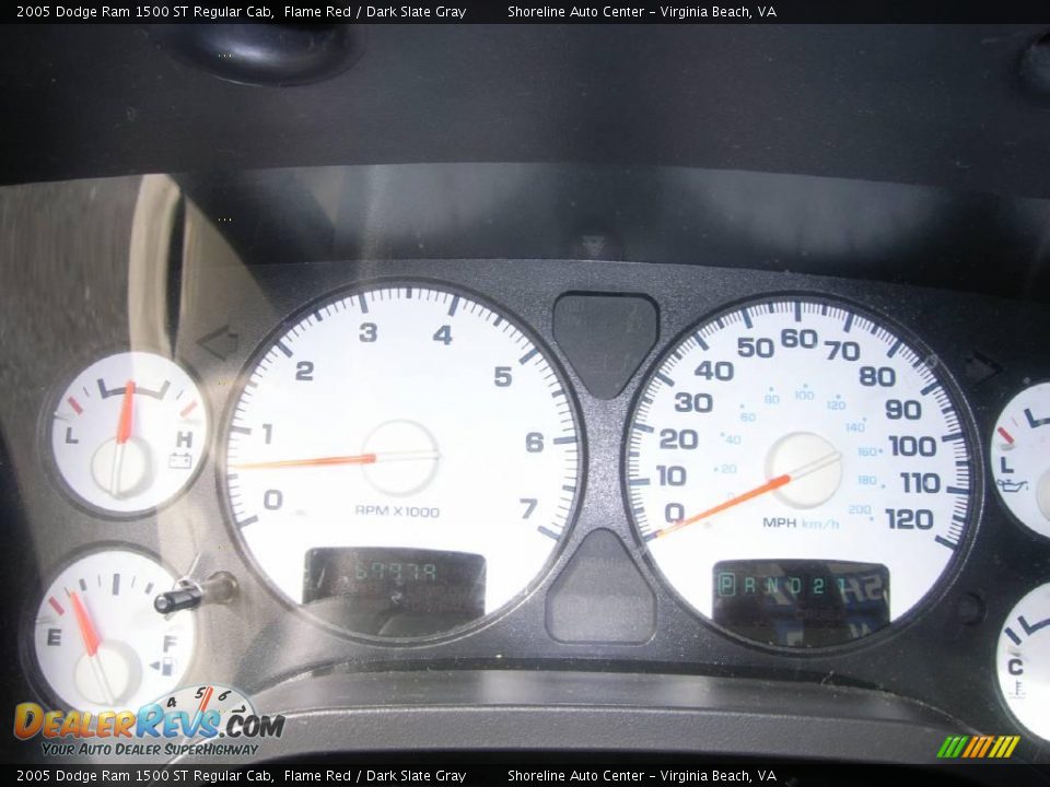 2005 Dodge Ram 1500 ST Regular Cab Flame Red / Dark Slate Gray Photo #17