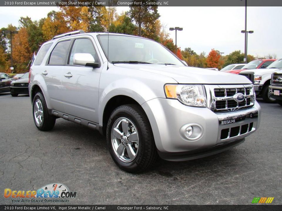 2010 Ford Escape Limited V6 Ingot Silver Metallic / Camel Photo #1