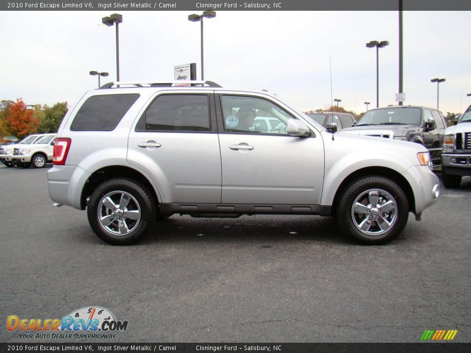 2010 Ford Escape Limited V6 Ingot Silver Metallic / Camel Photo #2