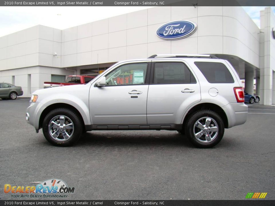 2010 Ford Escape Limited V6 Ingot Silver Metallic / Camel Photo #5